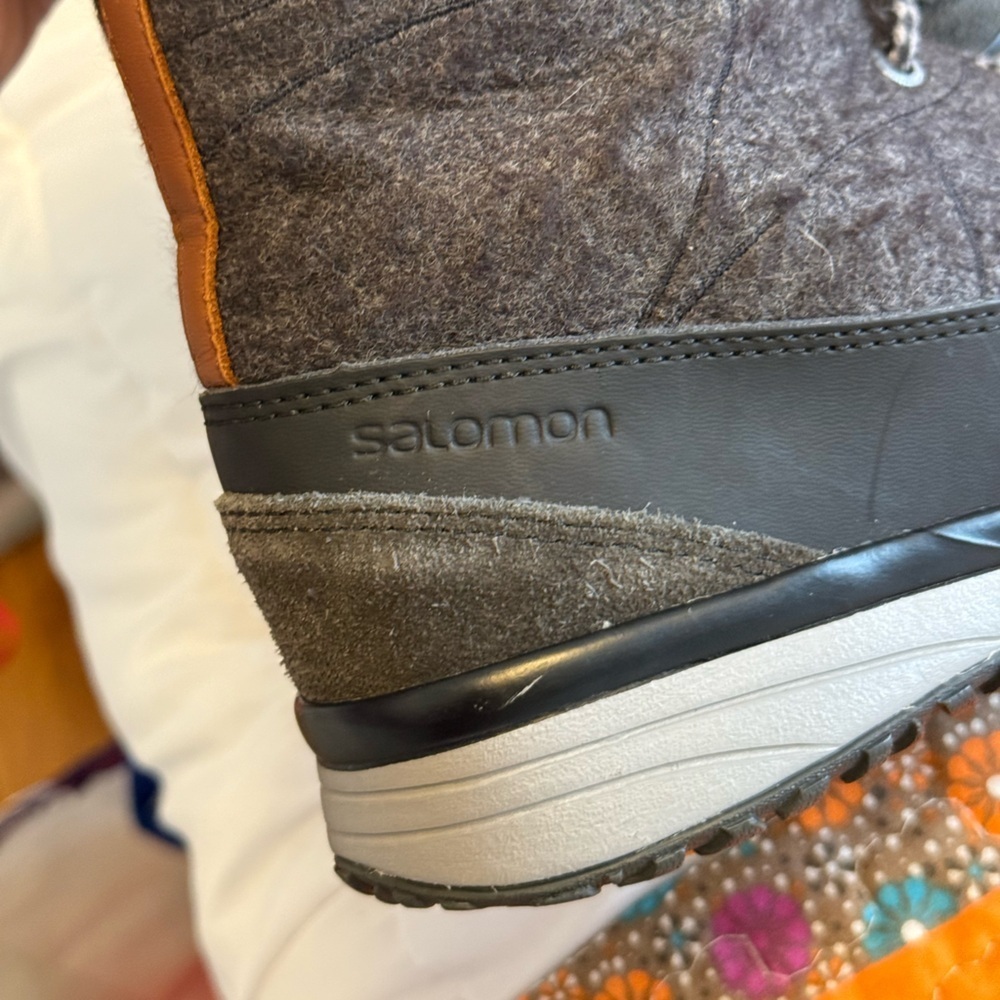 Salomon Women’s Hime Climadry Fleece Lined Snow Boots Size 6 Like New - Picture 8 of 8